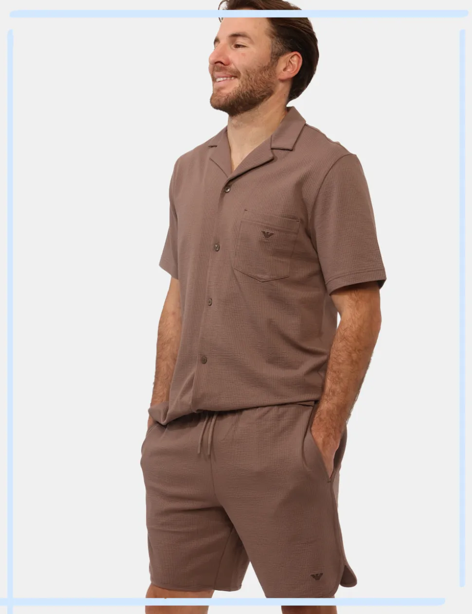 Bermuda pigiama Emporio Armani Marrone tg. M