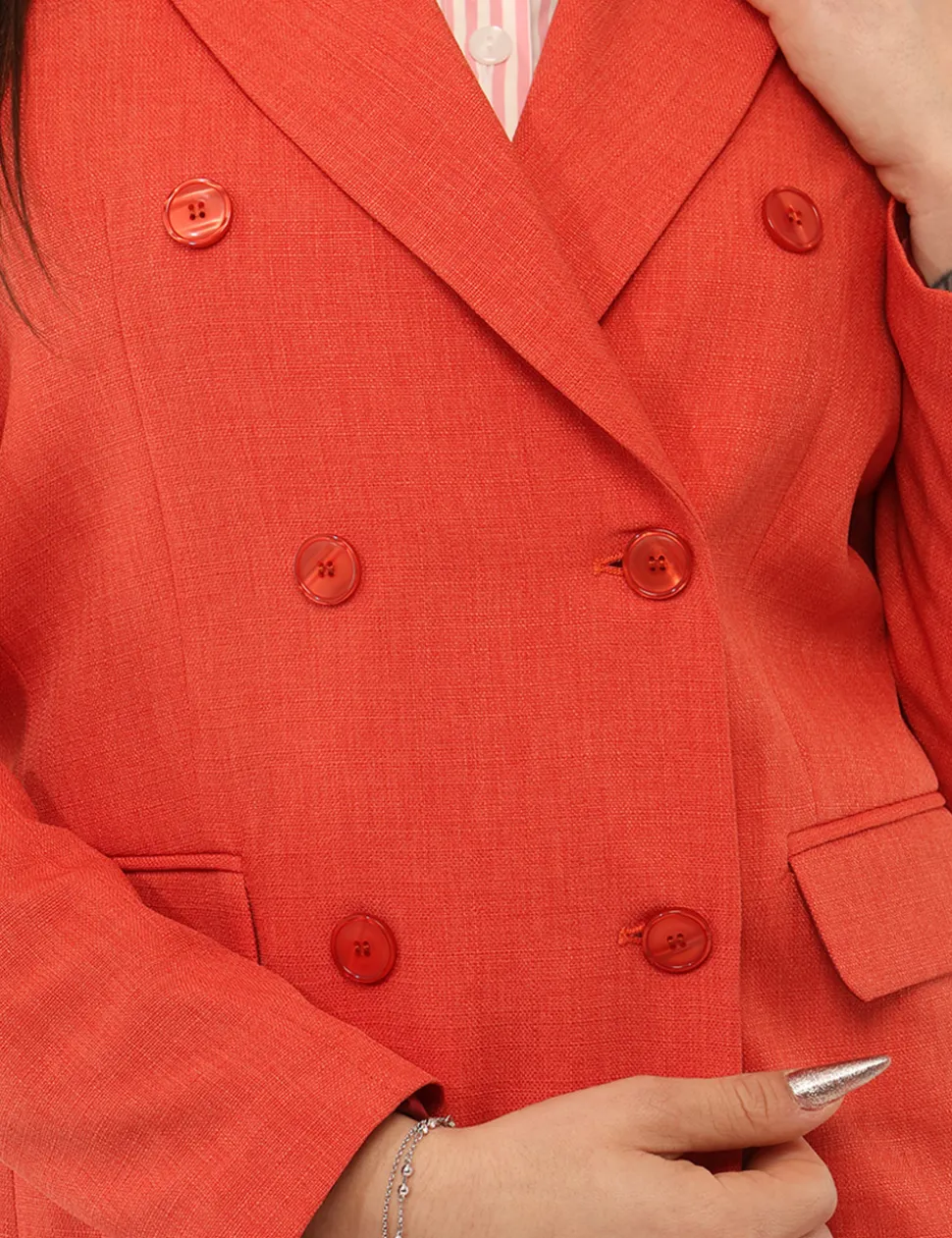 Blazer Materica Arancione
