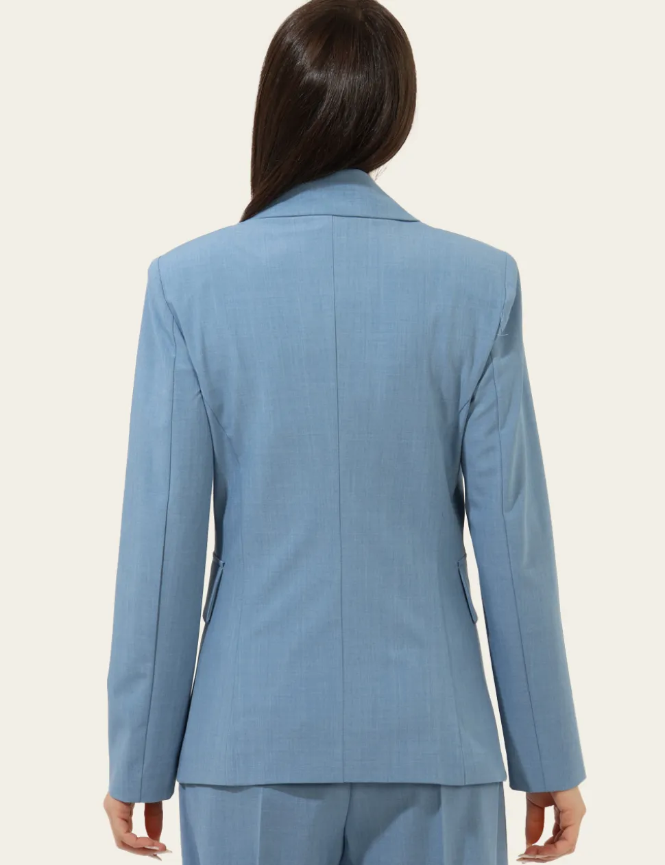 Blazer Materica Azzurro