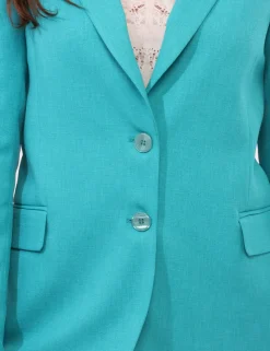 Blazer Materica Azzurro