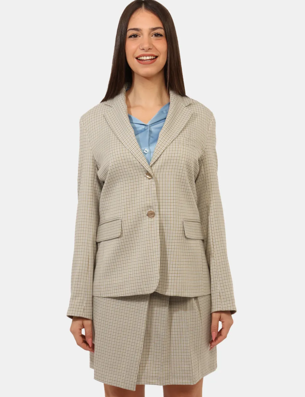Blazer Materica Beige