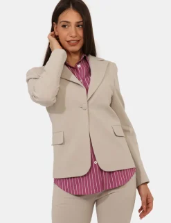 Blazer Materica Beige
