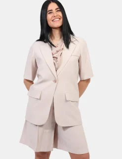 Blazer Materica Beige