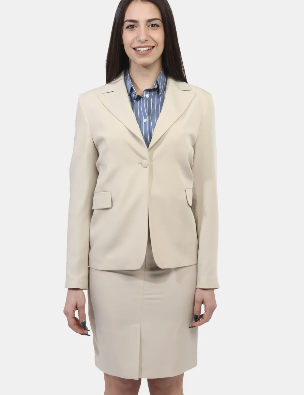 Blazer Materica Beige