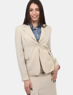 Blazer Materica Beige