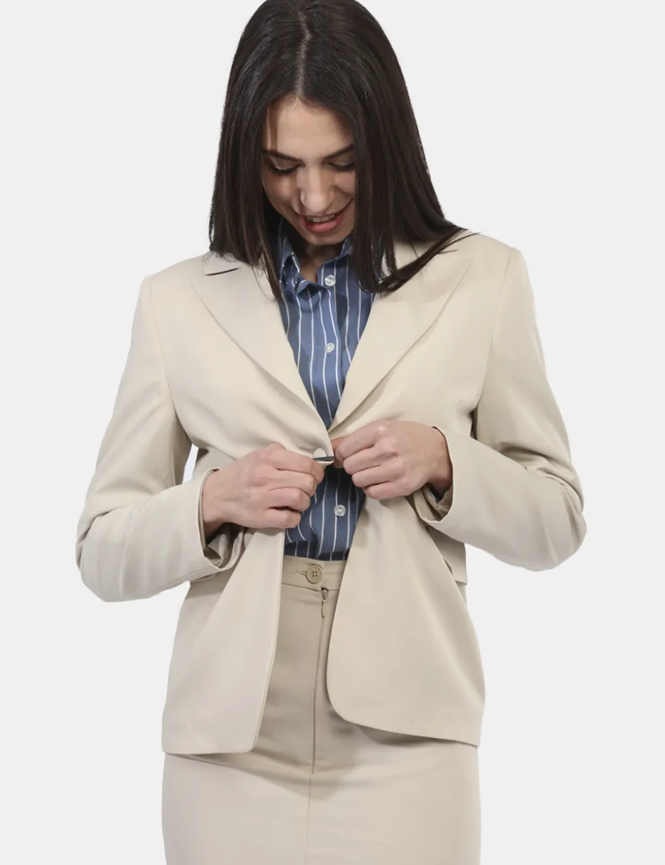 Blazer Materica Beige