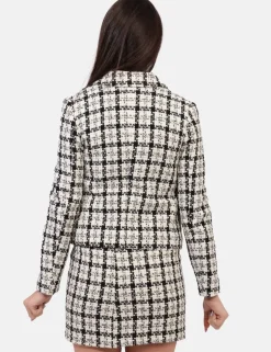 Blazer Materica Bianco