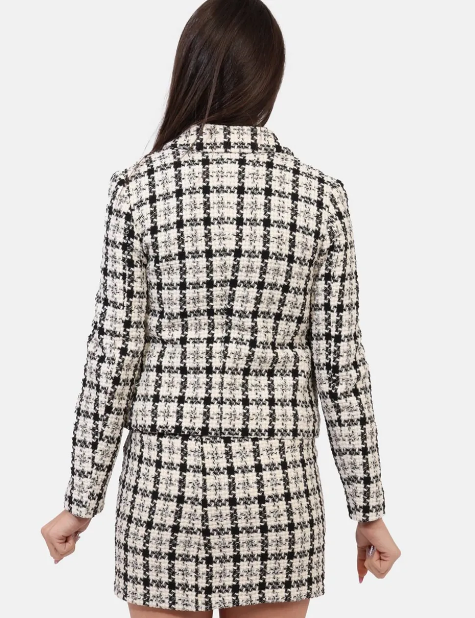 Blazer Materica Bianco