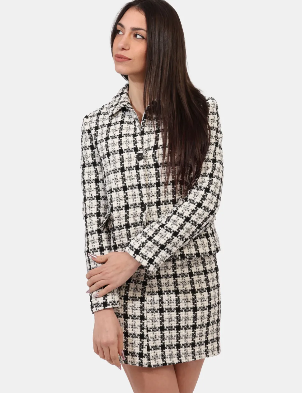 Blazer Materica Bianco
