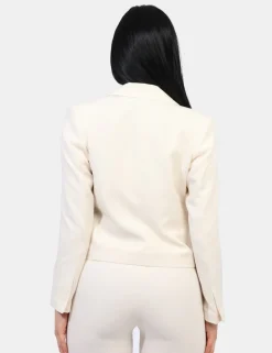 Blazer Materica Bianco