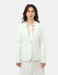 Blazer Materica Bianco