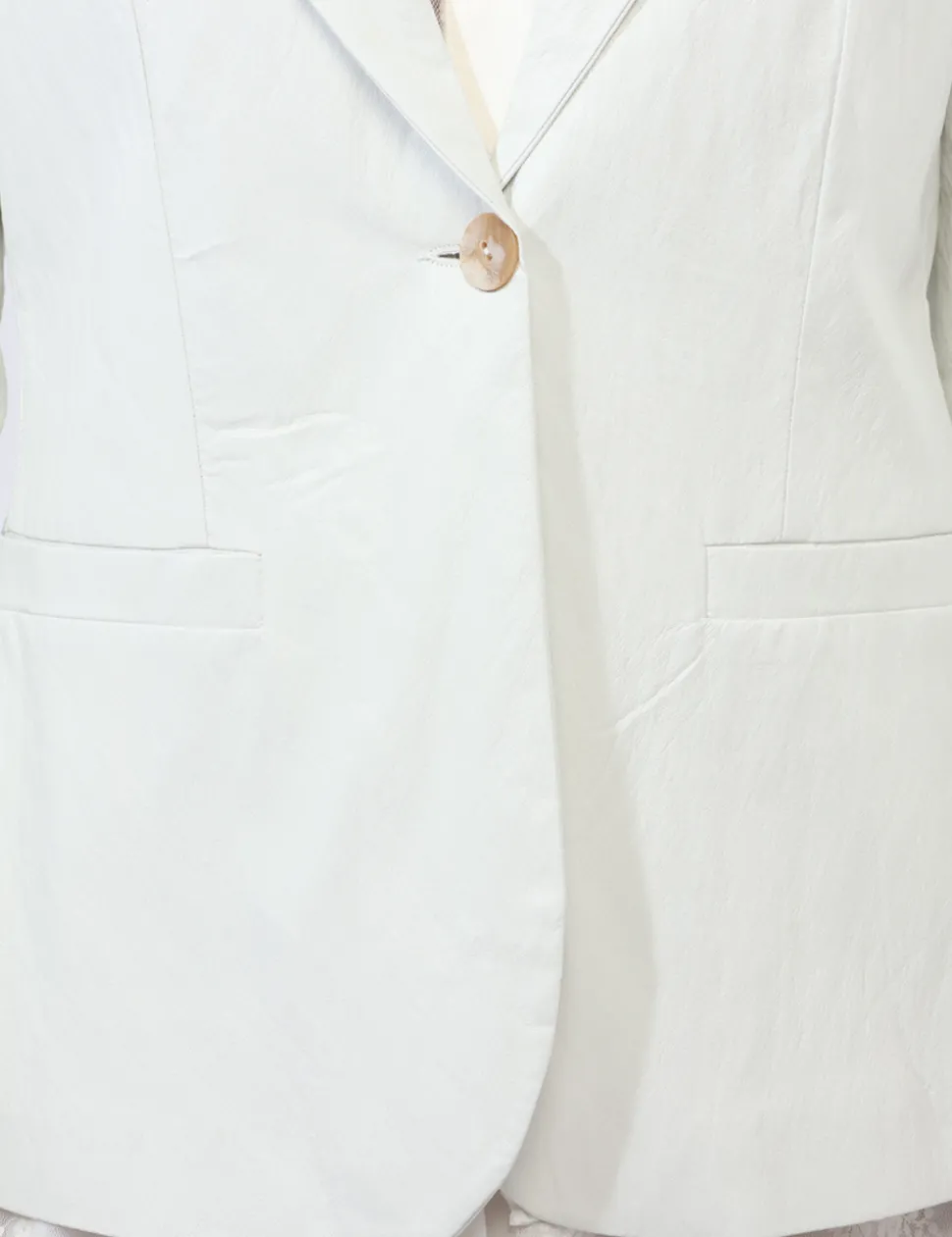 Blazer Materica Bianco
