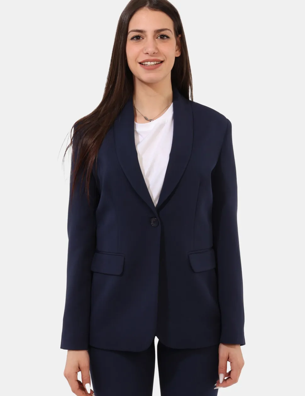Blazer Materica Blu