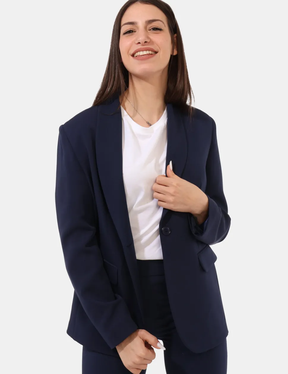 Blazer Materica Blu