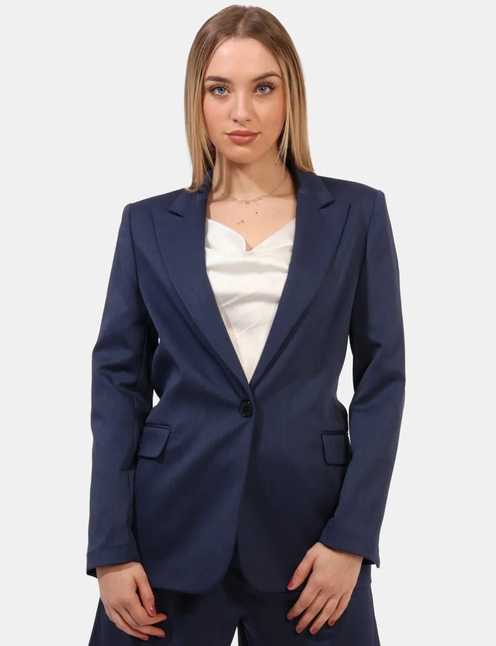 Blazer Materica Blu