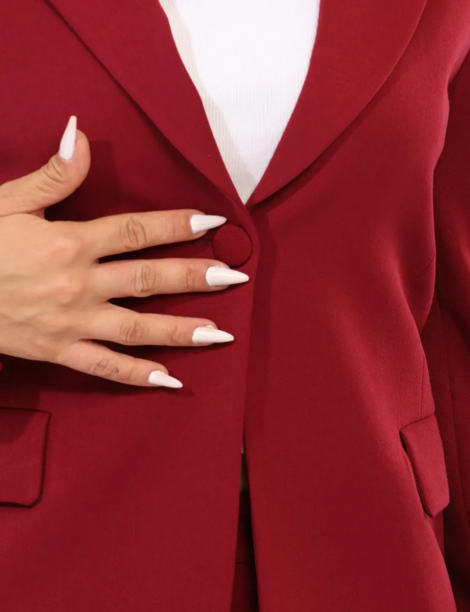 Blazer Materica Bordeaux