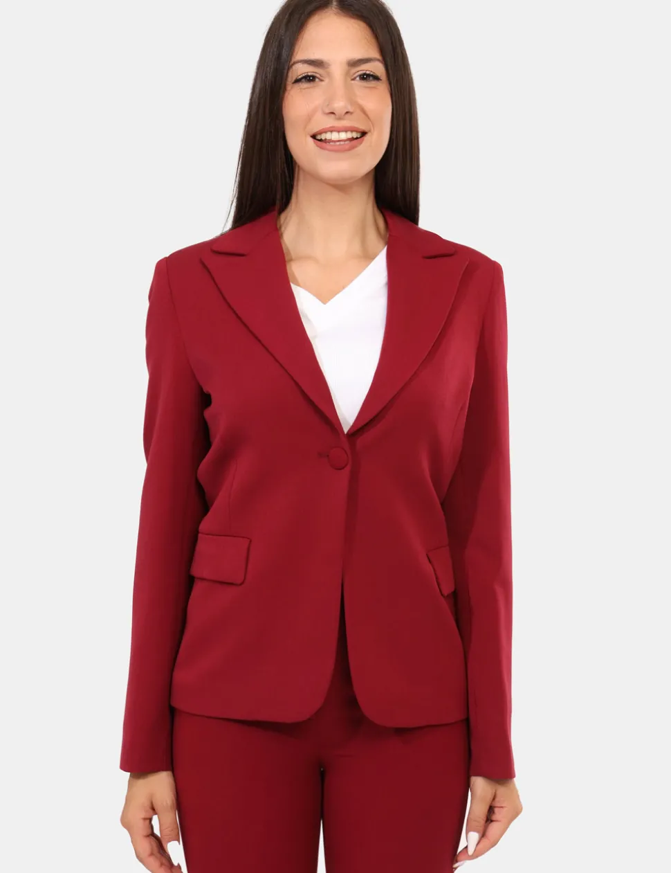 Blazer Materica Bordeaux