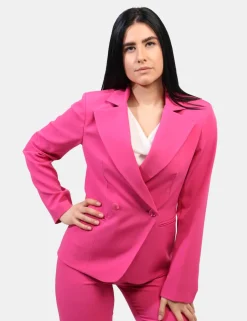 Blazer Materica Fucsia