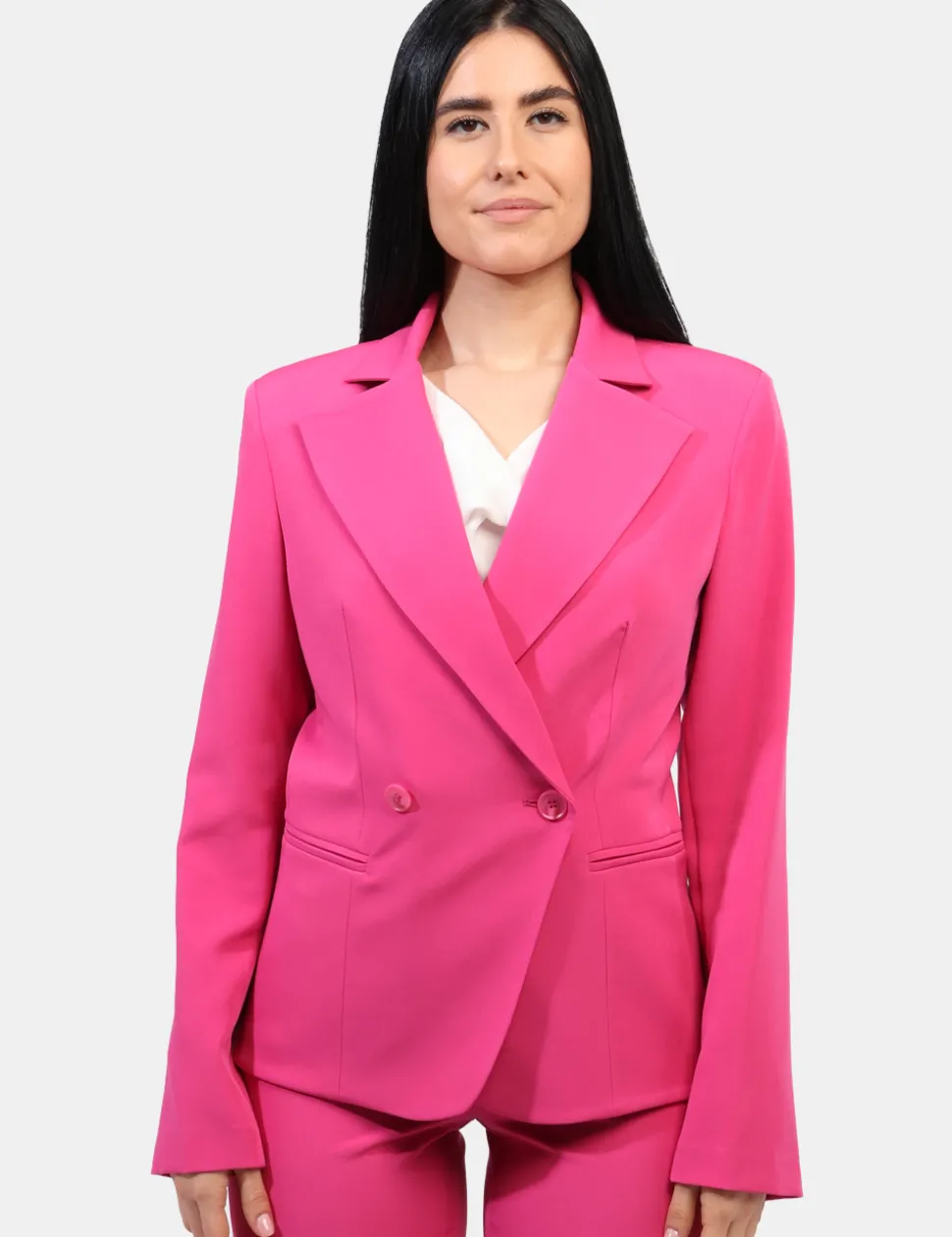 Blazer Materica Fucsia