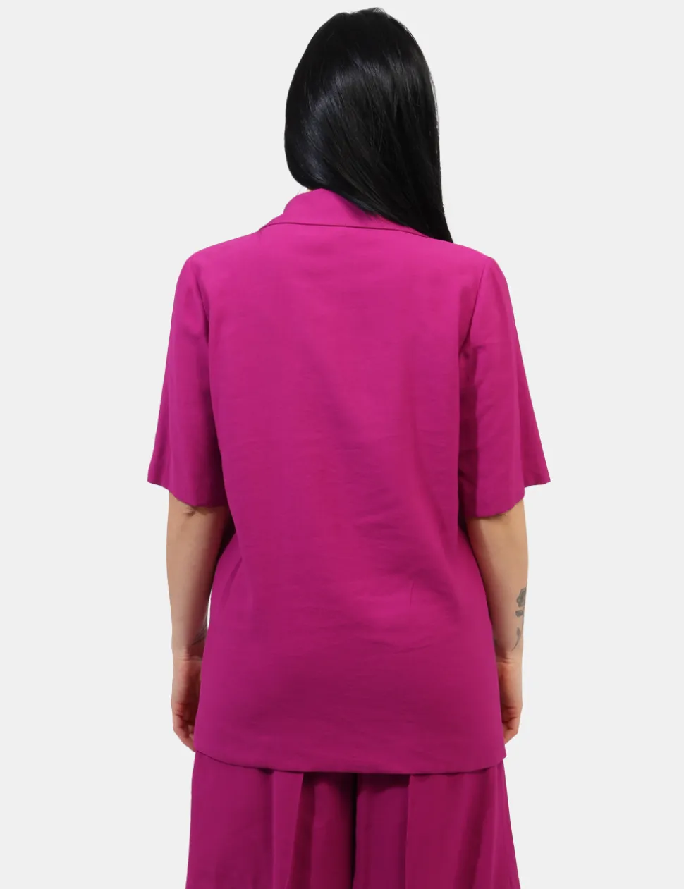 Blazer Materica Fucsia