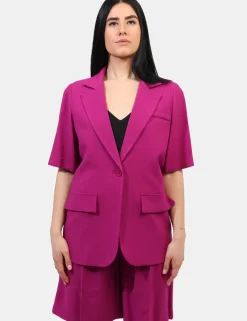 Blazer Materica Fucsia