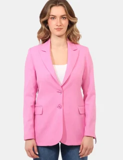 Blazer Materica Fucsia