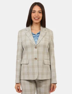 Blazer Materica Grigio