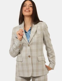 Blazer Materica Grigio