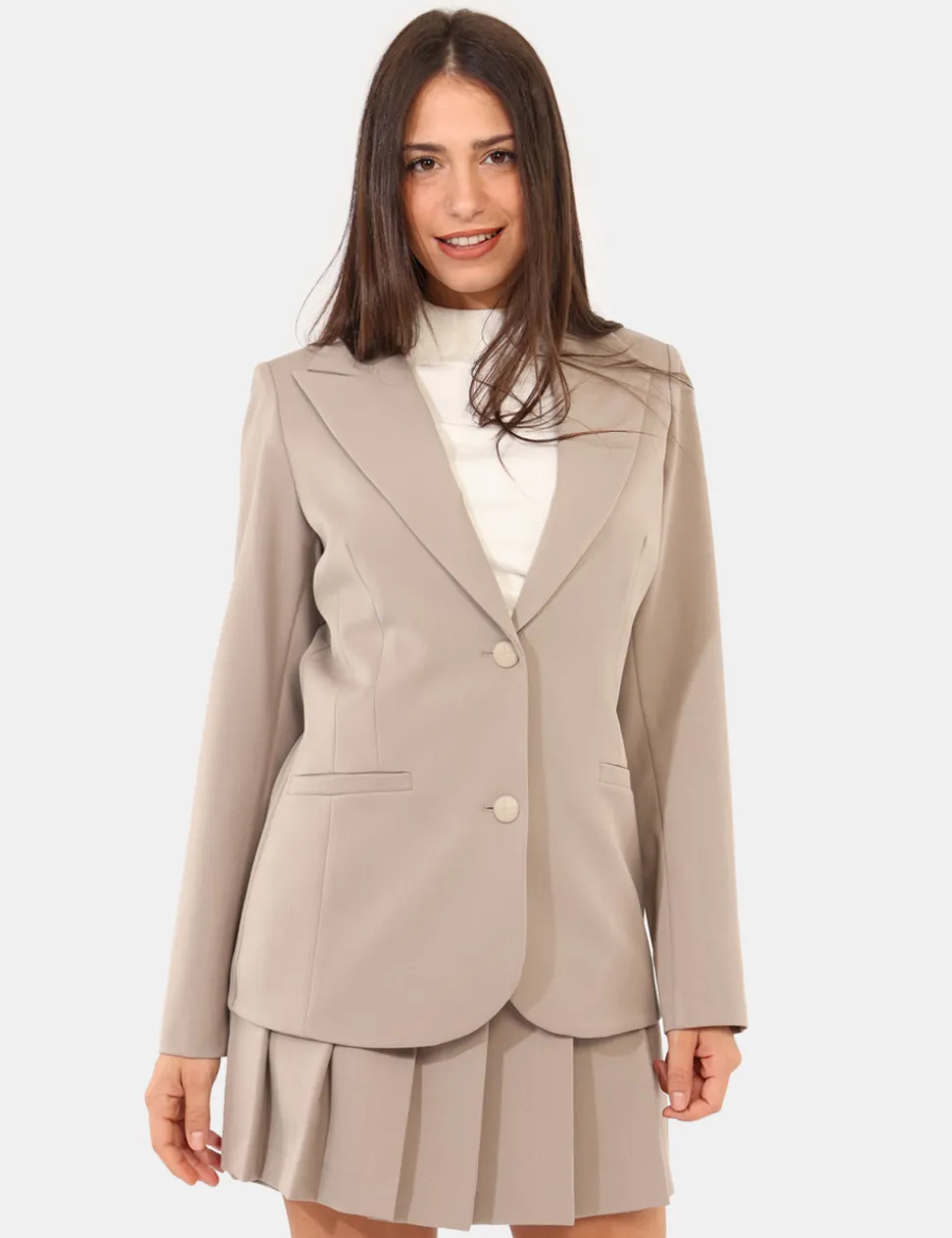 Blazer Materica Grigio