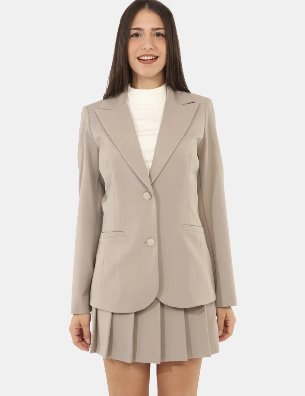 Blazer Materica Grigio