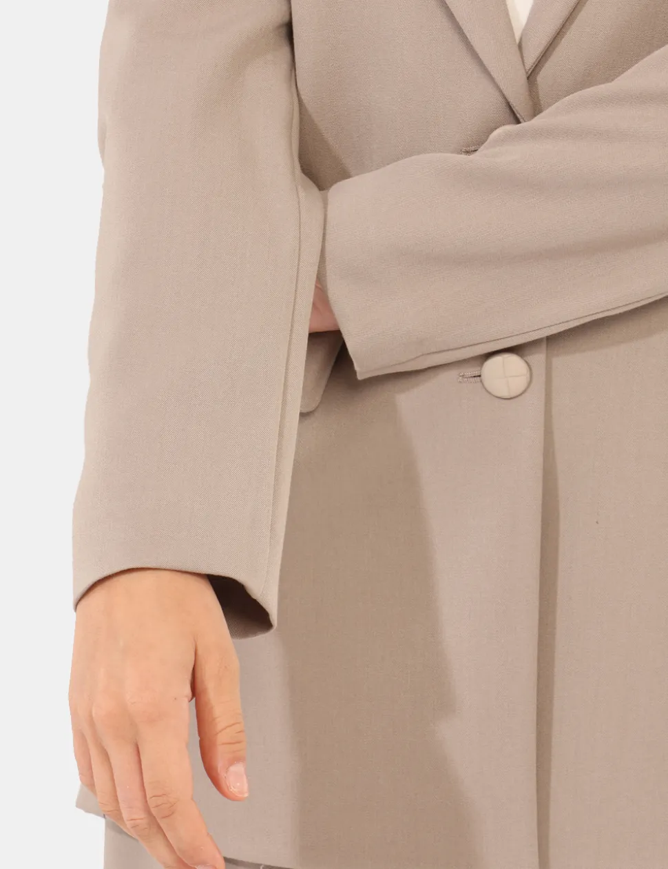 Blazer Materica Grigio