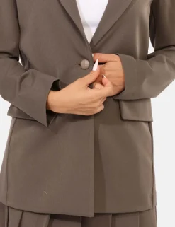 Blazer Materica Grigio