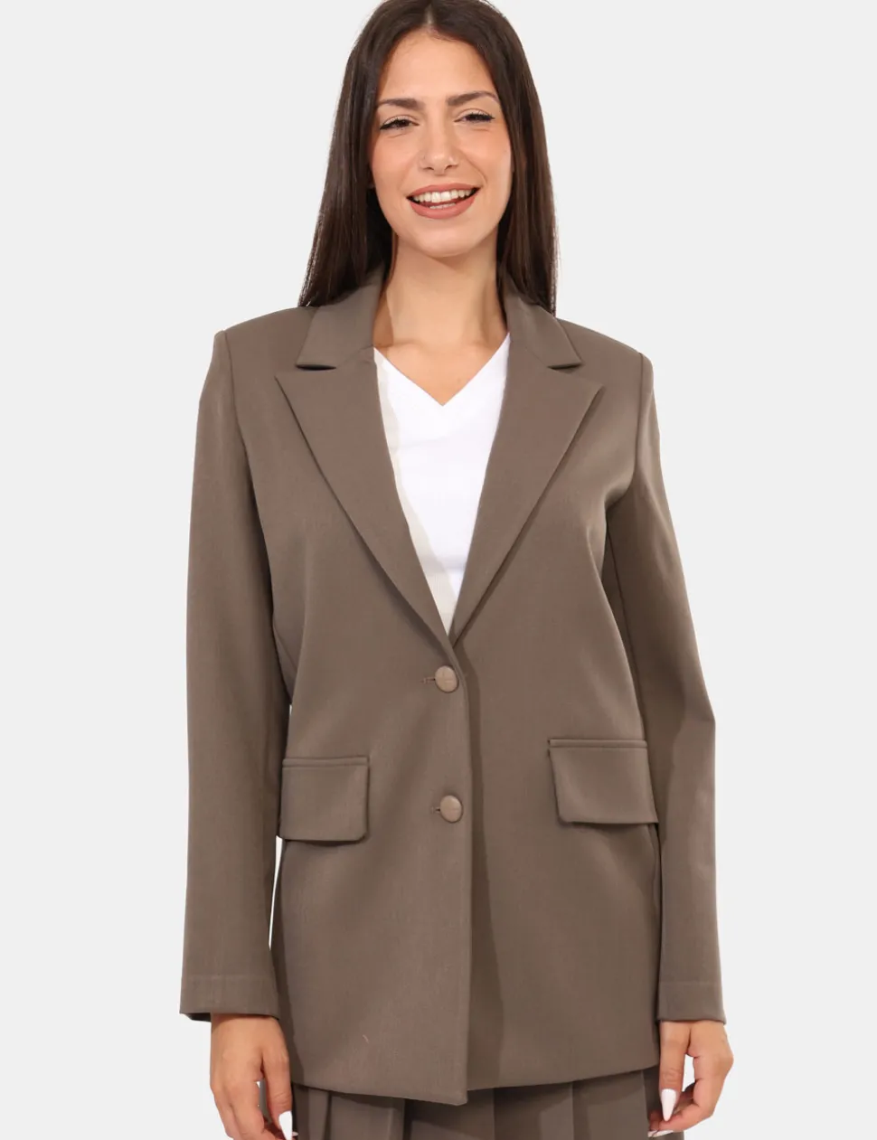 Blazer Materica Grigio