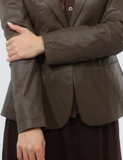 Blazer Materica Marrone