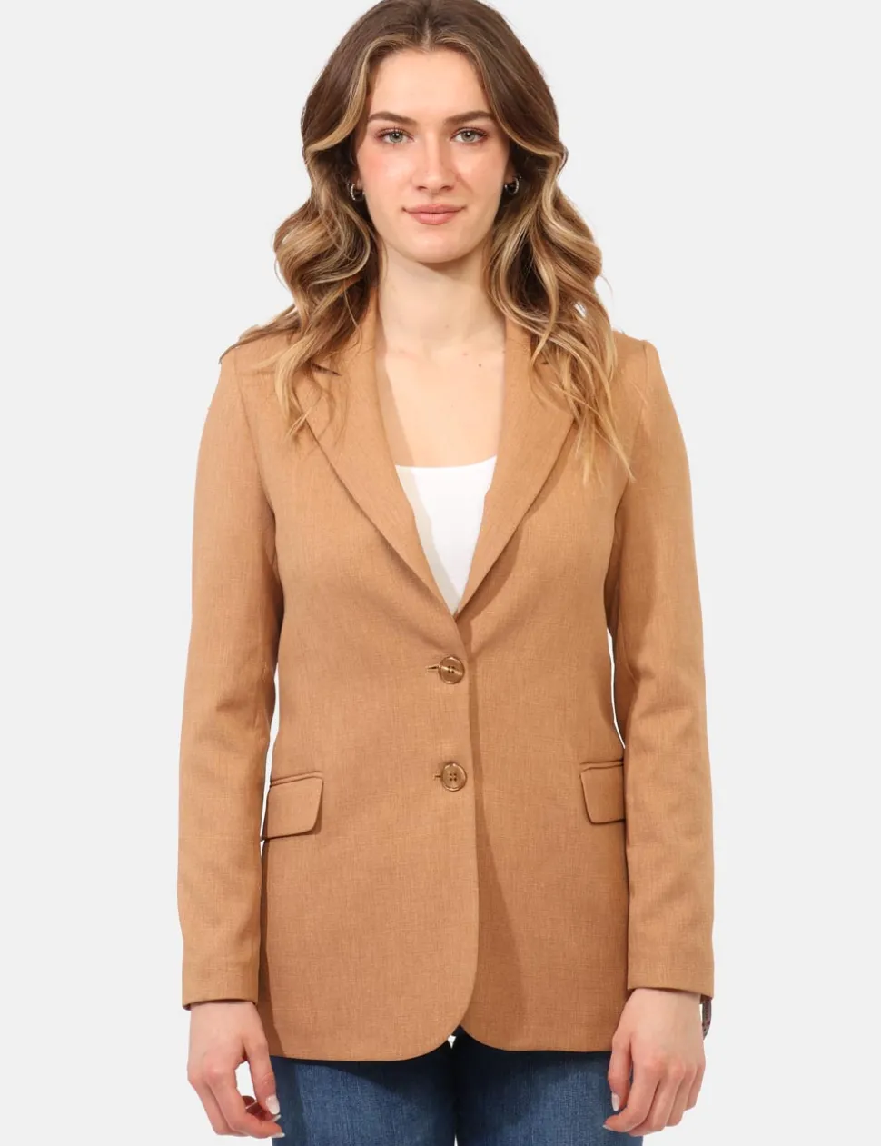 Blazer Materica Marrone