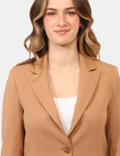 Blazer Materica Marrone