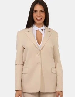 Blazer Materica Panna
