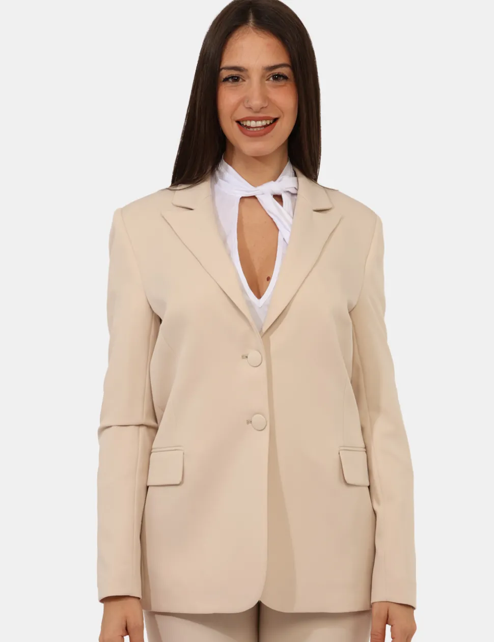 Blazer Materica Panna