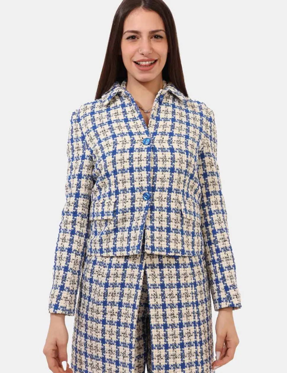 Blazer Materica Panna