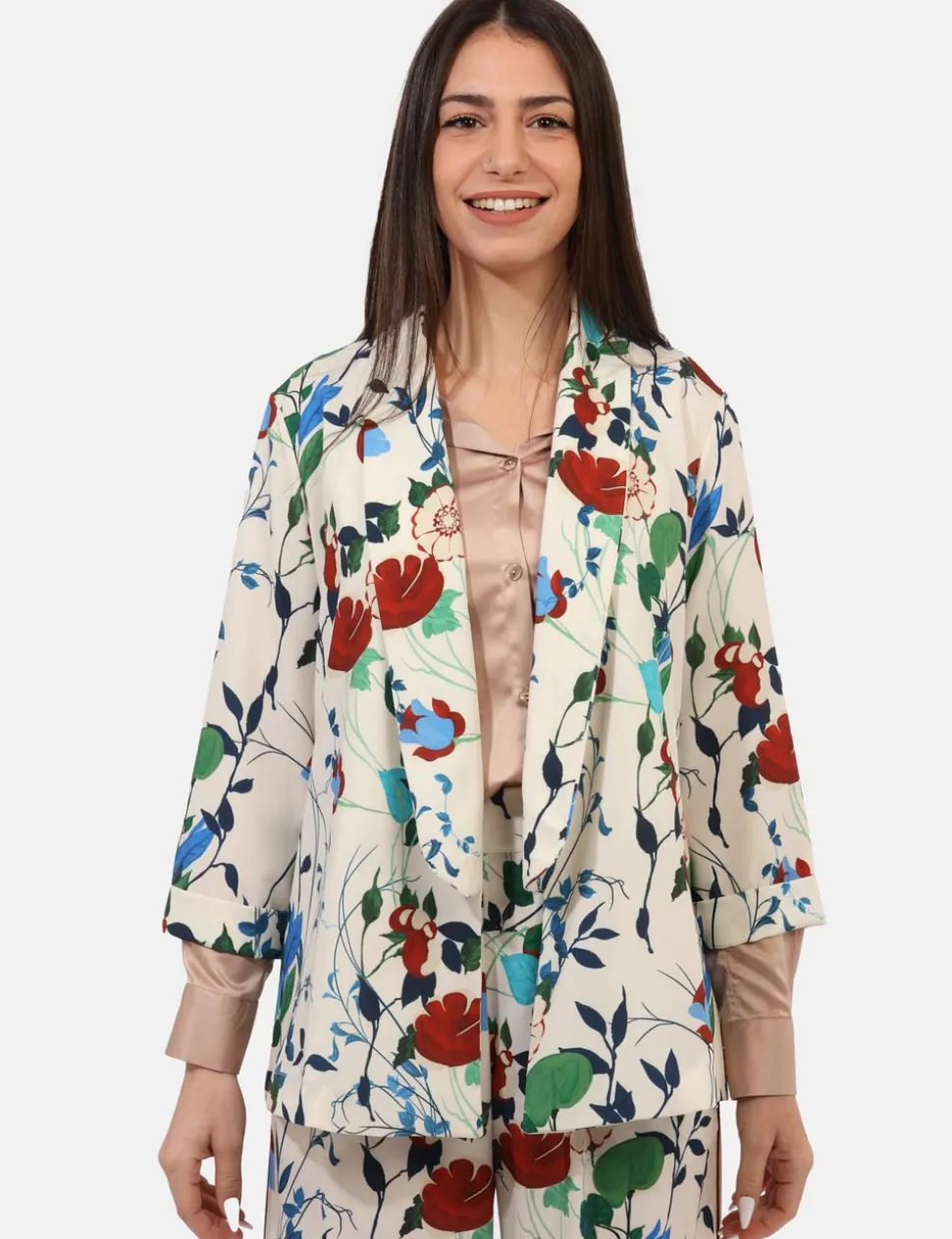 Blazer Materica Panna