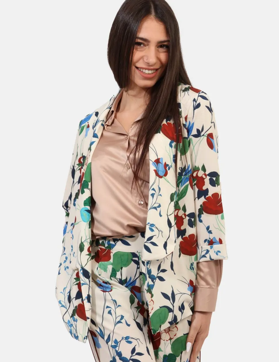 Blazer Materica Panna