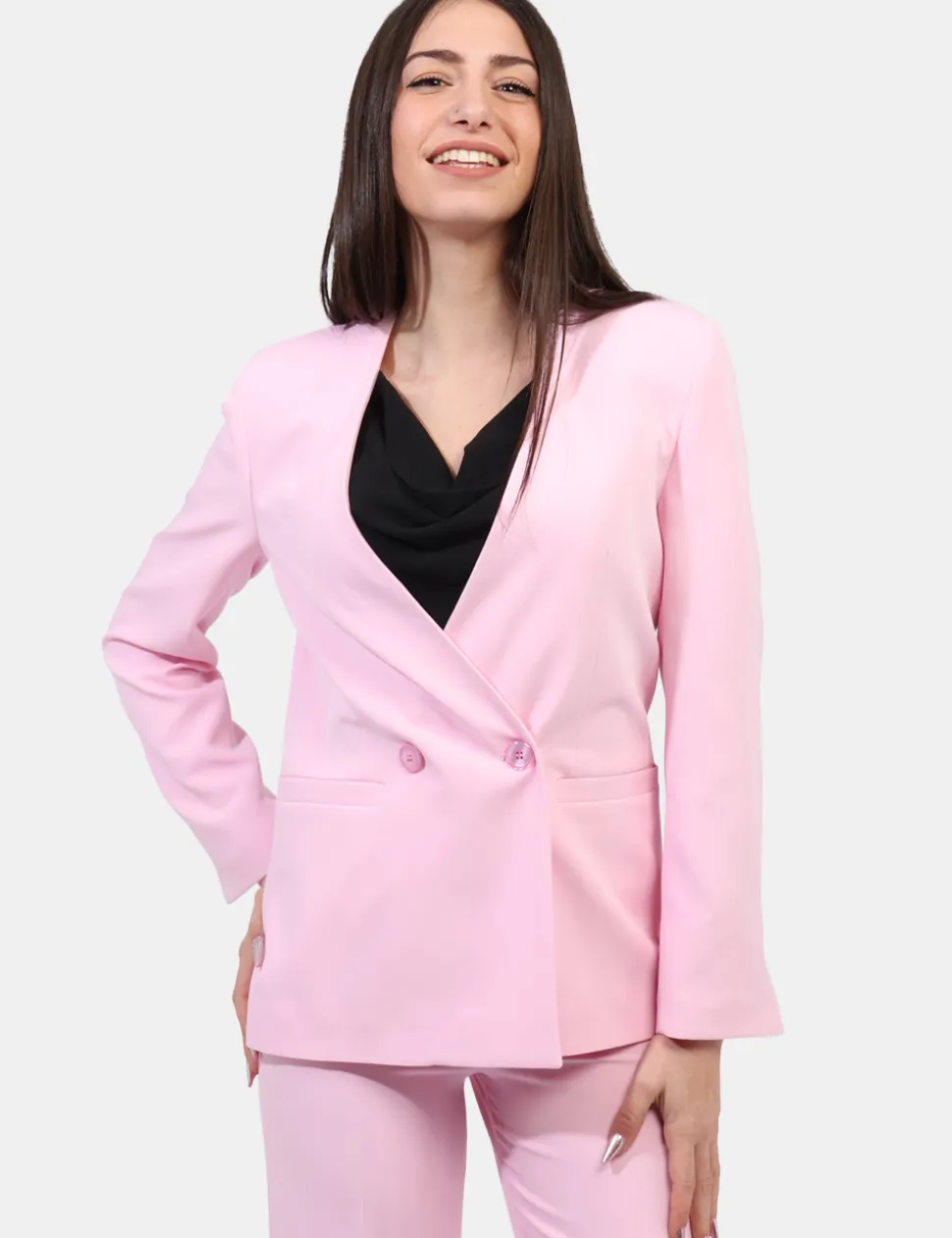 Blazer Materica Rosa