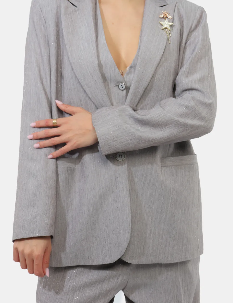 Blazer Rue De Clerie Grigio