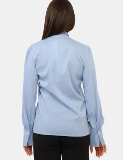 Blusa Materica Azzurro
