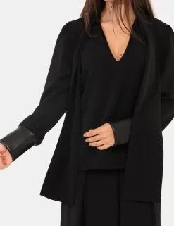 Blusa Materica Nero