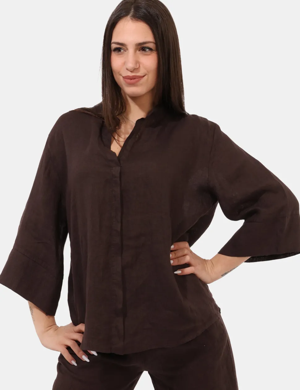 Blusa Rue De Clerie Marrone