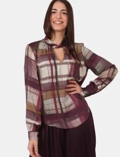 Blusa Sandro Ferrone Bordeaux