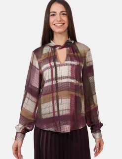 Blusa Sandro Ferrone Bordeaux