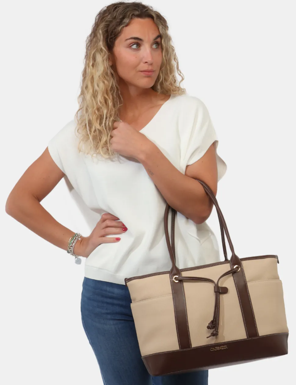Borsa Cafe`Noir Beige
