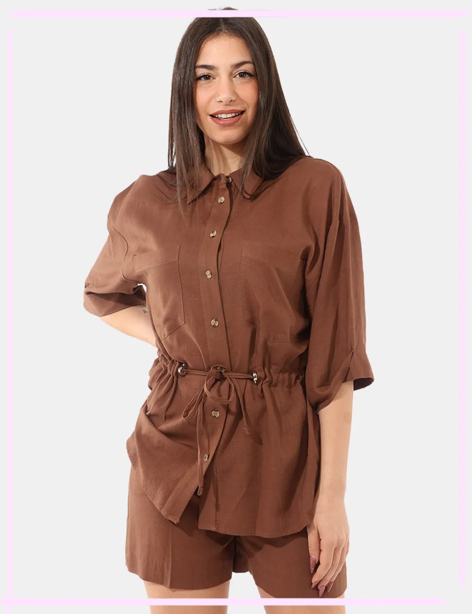 Camicia Denny Rose Marrone tg.S